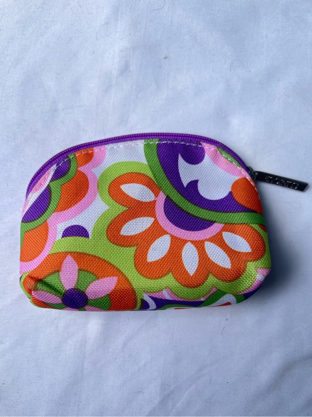 Clinique Floral Makeup Bag Cosmetic Zip Pouch Colorful Retro Y2K New